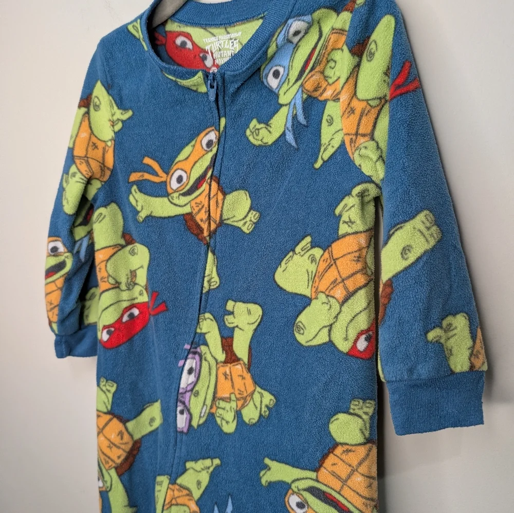 Teenage Mutant Ninja Turtles‎ Footie Pajamas 3T | Nickelodeon Fleece Zip-Up